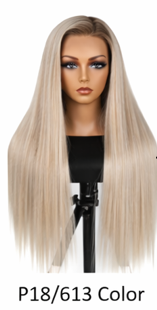 Dark Brown 24' Transparent Glueless Full HD Lace Wigs Straight Frontal Peruvian Hair Wigs