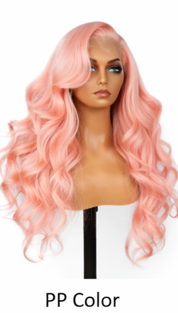 Black 24' Transparent Lace Front Wig Preplucked Long Big Wave Brazilian Human Hair Body Wave Frontal