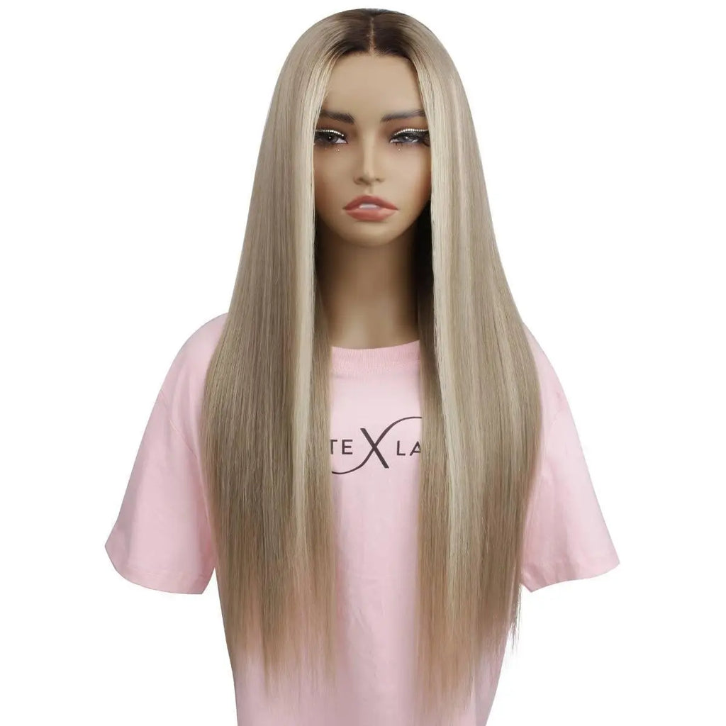 Penelope Glueless 5x5 HD Lace Professionally Colored 100% Human Hair Closure Wig Private Label