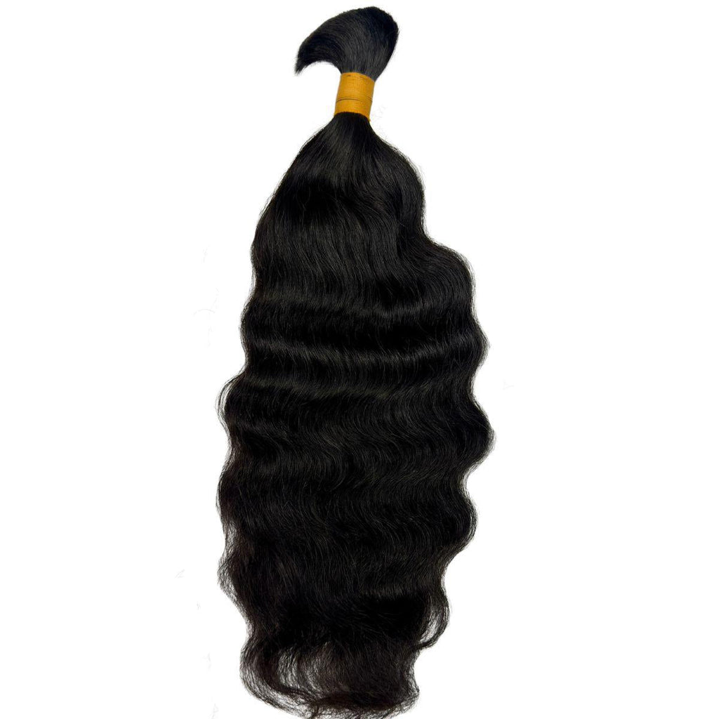 Raw Indian Curly Bulk 100% Human Braiding Hair Private Label