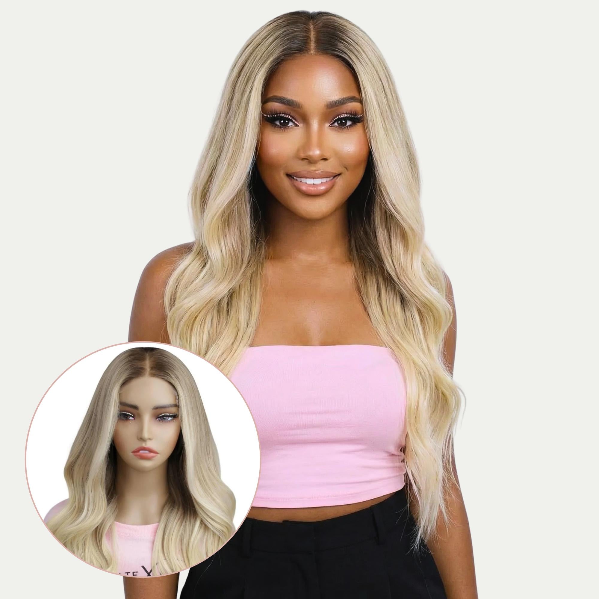 Raw Ruby Glueless 5x5 HD Lace Professionally Colored 100% Human Hair Closure Wig Private Label