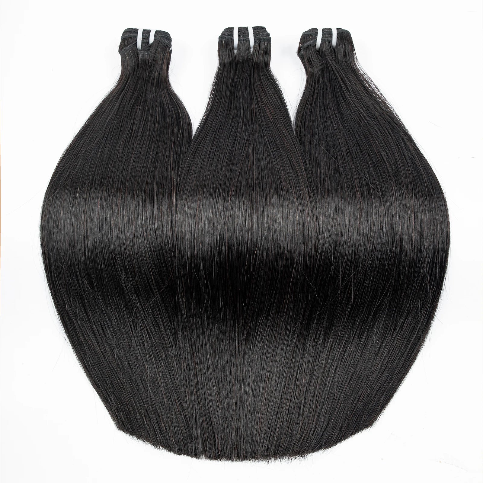 16A Raw Human Hair Bundles Bone Straight Double Drawn Unprocessed Virgin Vietnamese Hair Bundle Extensions Ombre Natural Color The Hair Plug