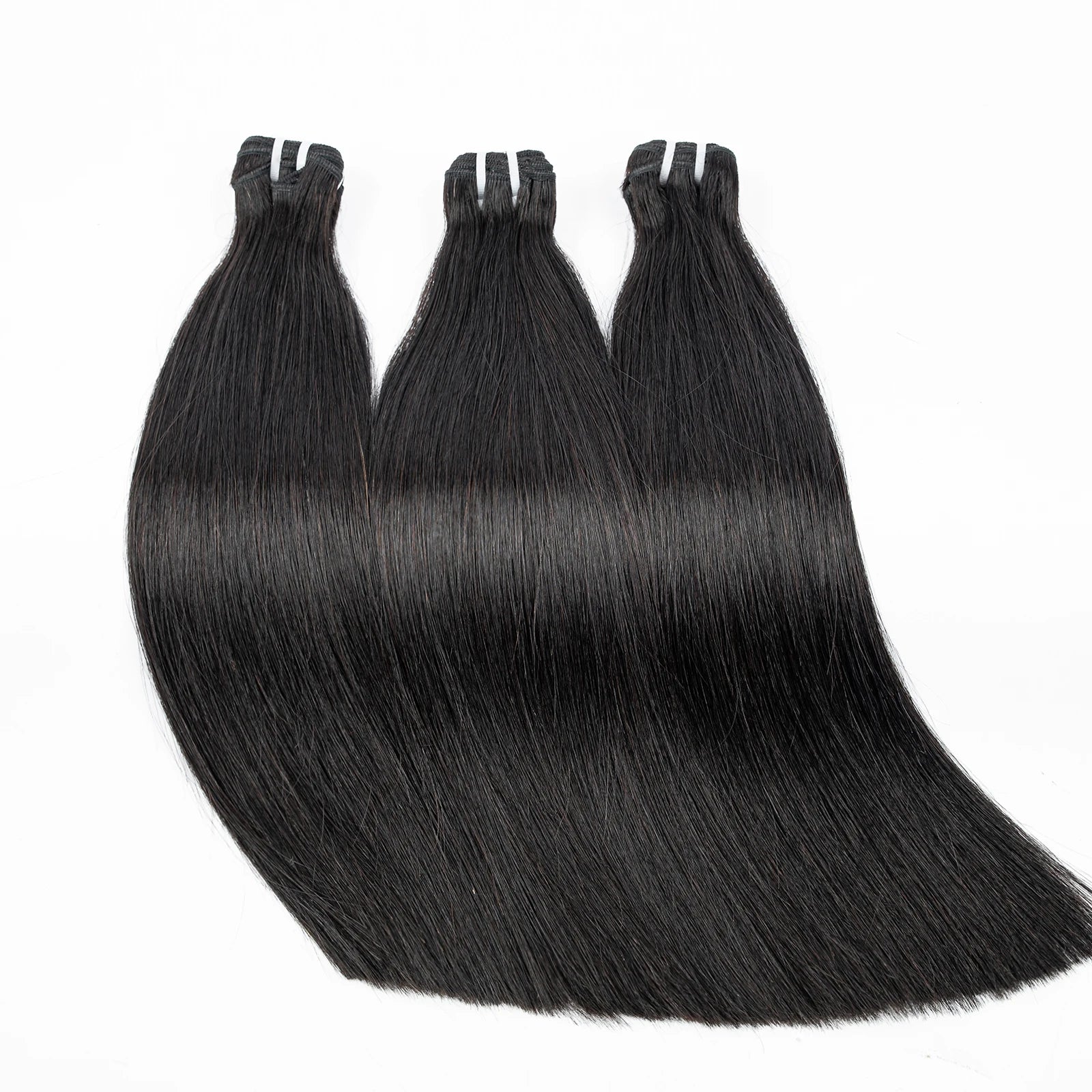 16A Raw Human Hair Bundles Bone Straight Double Drawn Unprocessed Virgin Vietnamese Hair Bundle Extensions Ombre Natural Color The Hair Plug