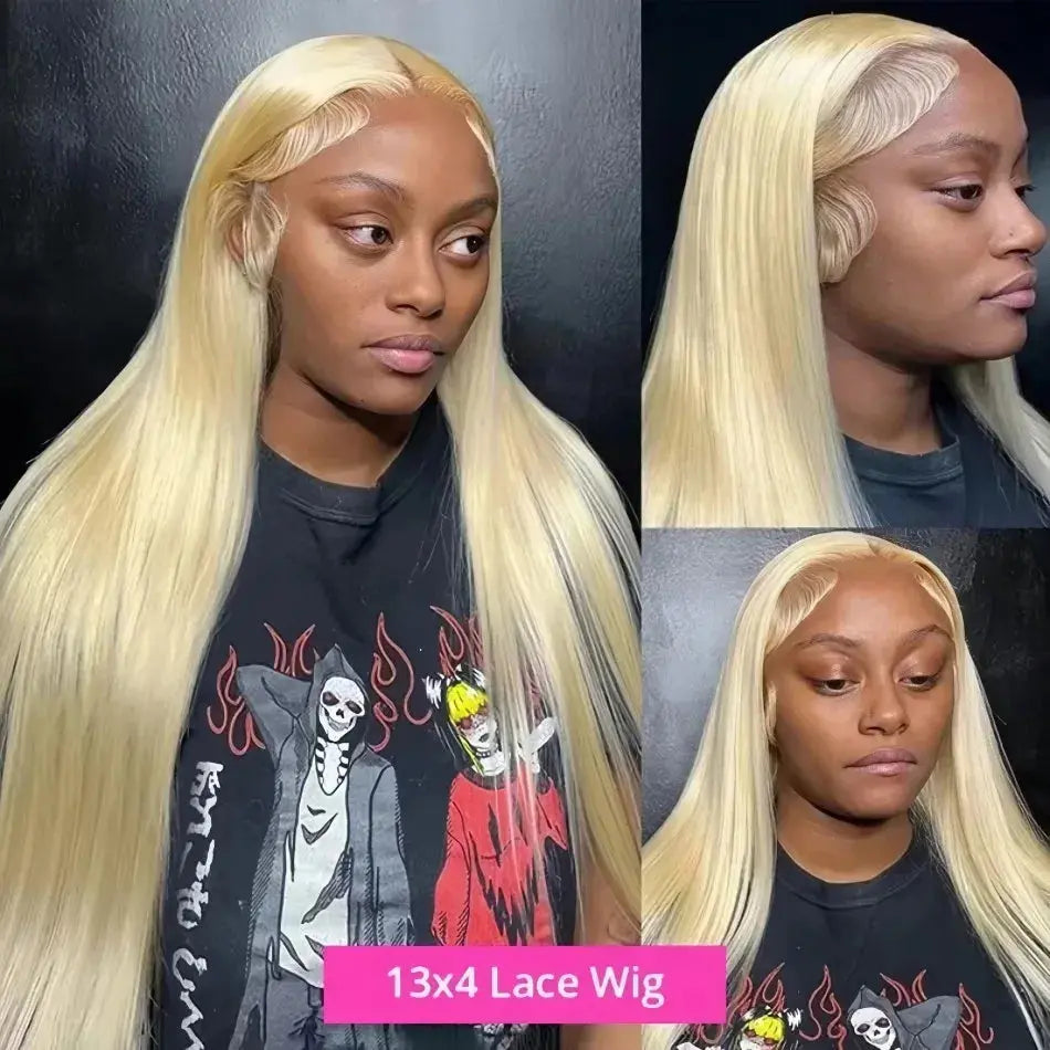 Straight Human Hair Wigs 613 Blonde 13X6 Hd Lace Frontal Wig 220 Density 13X4 Lace Front Wigs Human Hair 38 Inch Pre Plucked Wig Minocici Hair Wig Store