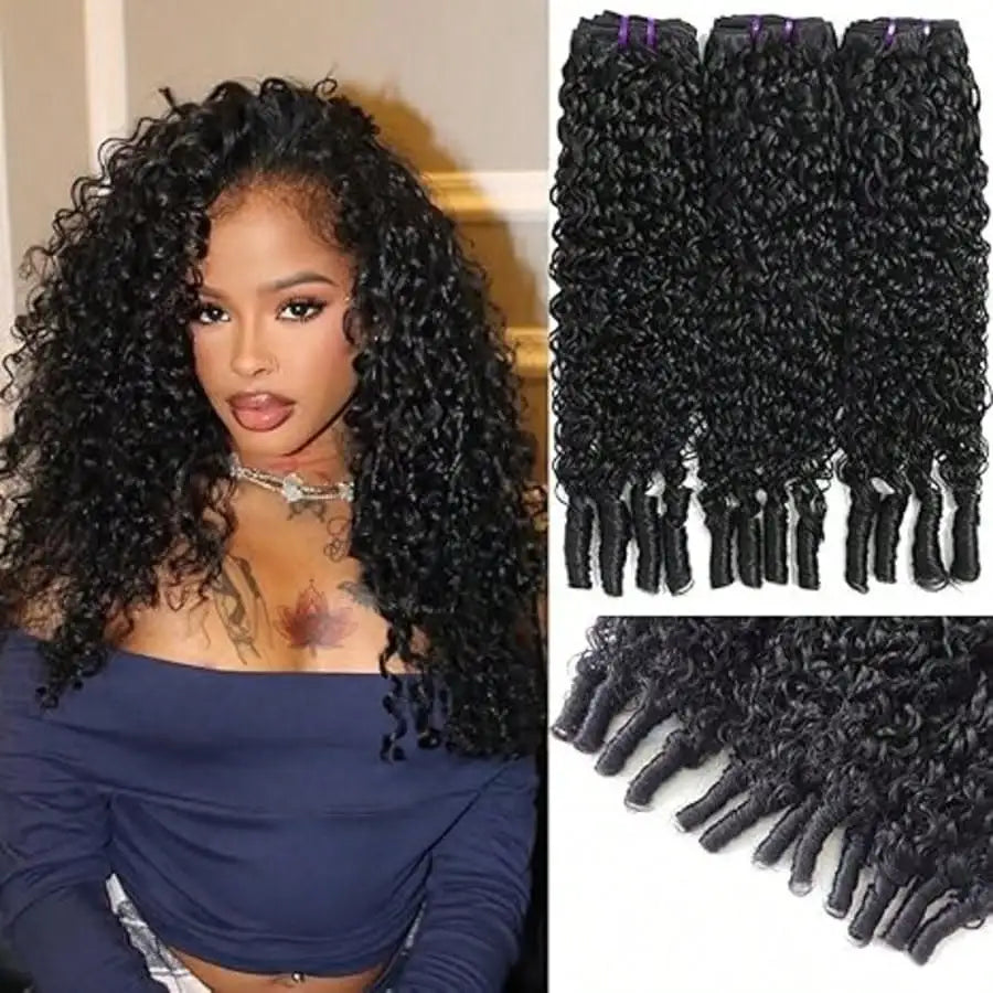 Sleek BURMESE CURLY Human Hair Bundles For Women 30 Inch Natural Black Single Bundles Burmese Curly Bundles Human Hair The Hair Plug