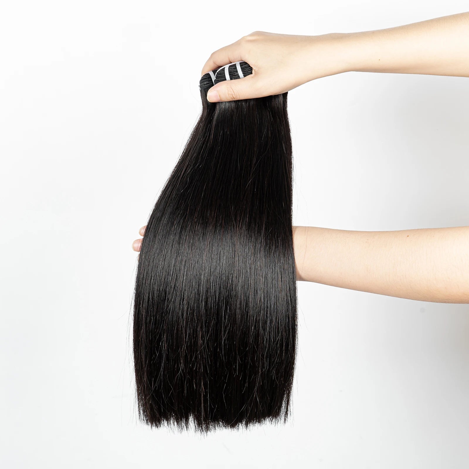 16A Raw Human Hair Bundles Bone Straight Double Drawn Unprocessed Virgin Vietnamese Hair Bundle Extensions Ombre Natural Color The Hair Plug