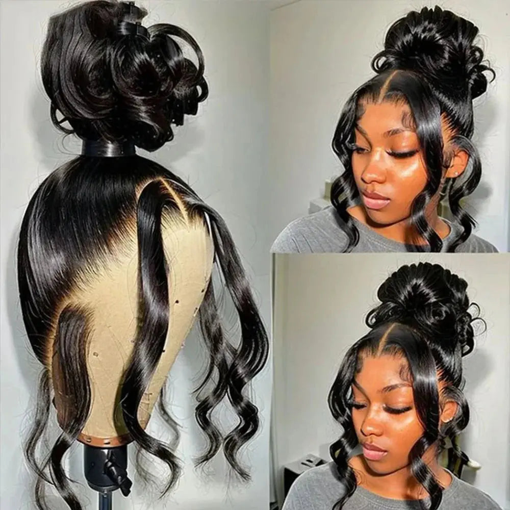 Body Wave 360 Lace Front Wig Human Hair 36 Inches High Density Lace Wig Body Wave HD 360 Full Lace Wig Human Hair Pre Plucked Berracy Human Hair Official Store