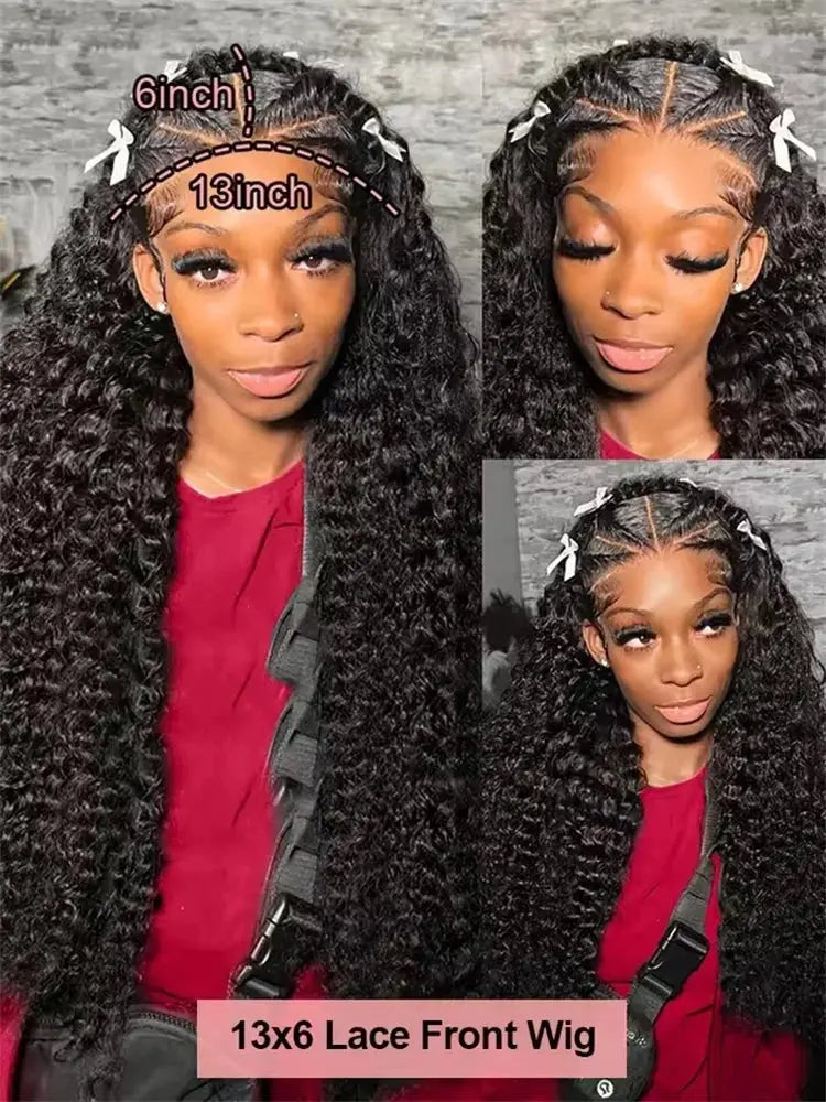 30 40 Inch Water Wave Glueless Wigs Human Hair Curly 13x6 13x4 HD Frontal Wigs 300% Deep Wave Wigs Wear Go 7x5 HD Lace Wig Sale StellarWig Store