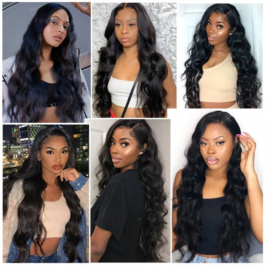 FDX 32 34 36 40 Human Hair Bundles Body Wave Bundles Deal Soft Human Hair Bundles Brazilian Body Wave Bundles Sew-in Hair Weaves The Hair Plug