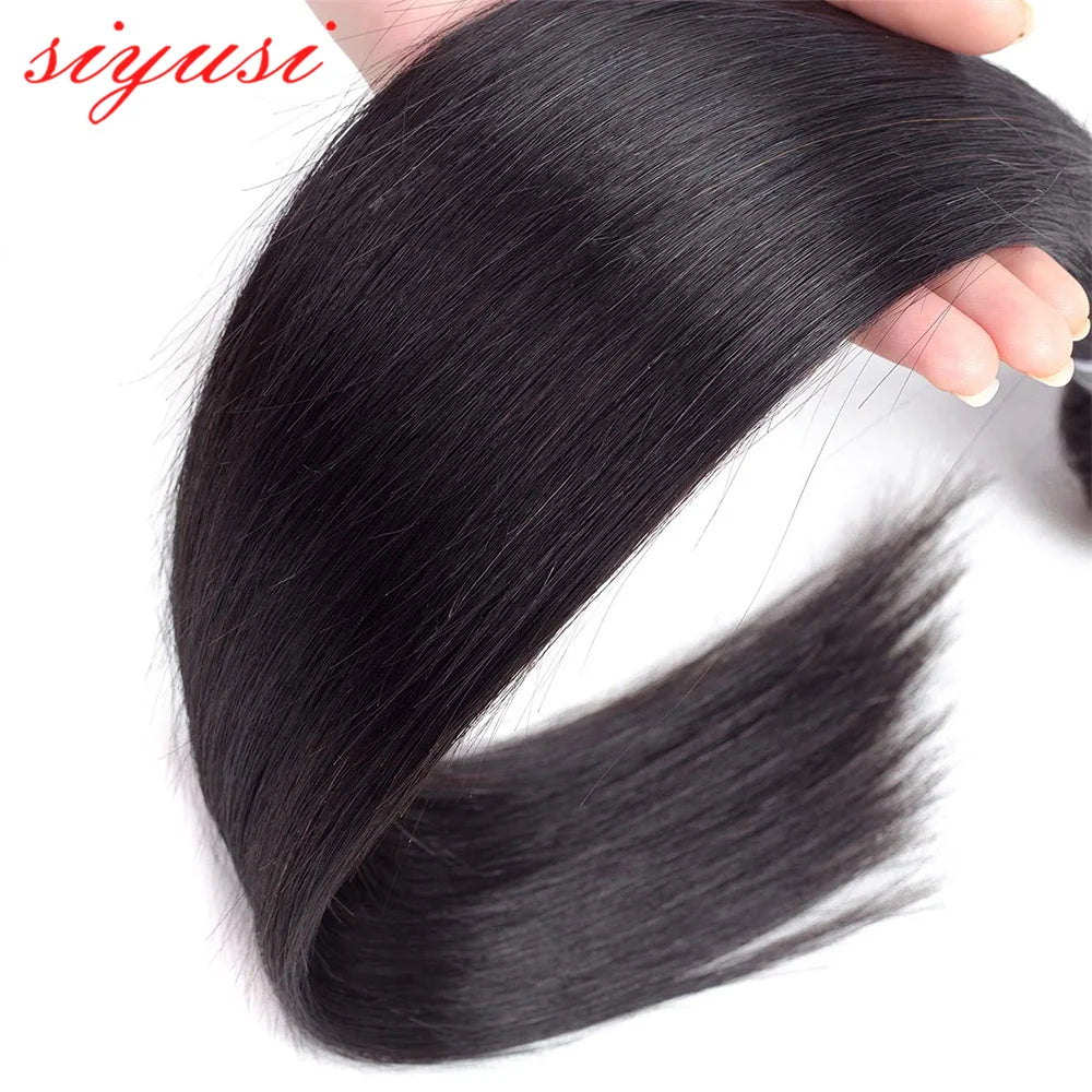 Brazilian Straight Hair Bundles 1/3/4 Pcs 100% Unprocessed Human Hair Straight Bundles Human Hair Extensions For Black Women The Hair Plug