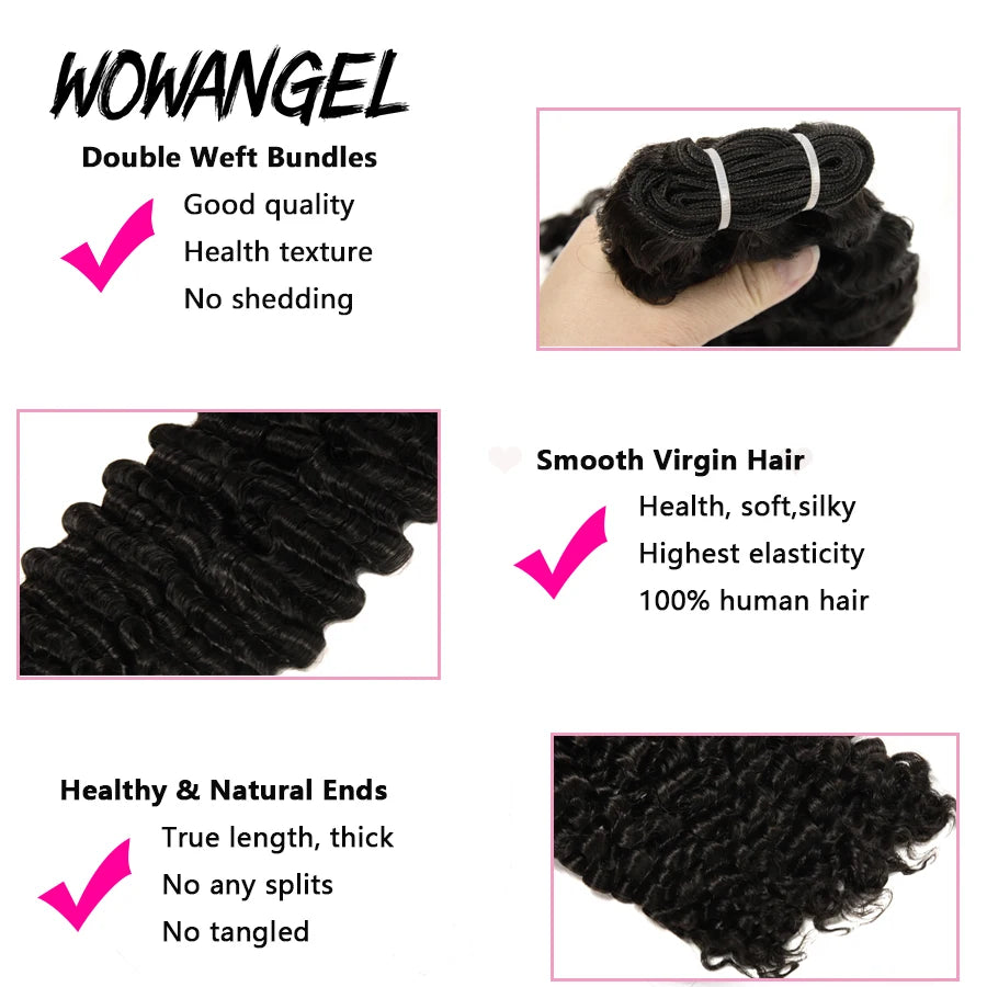 Burmese Curly Bundles Human Hair 1/3/4 PCS 10A Human Hair Bundles 28 30 Inch Brazilian Virgin Hair Extensions Single Bundle The Hair Plug