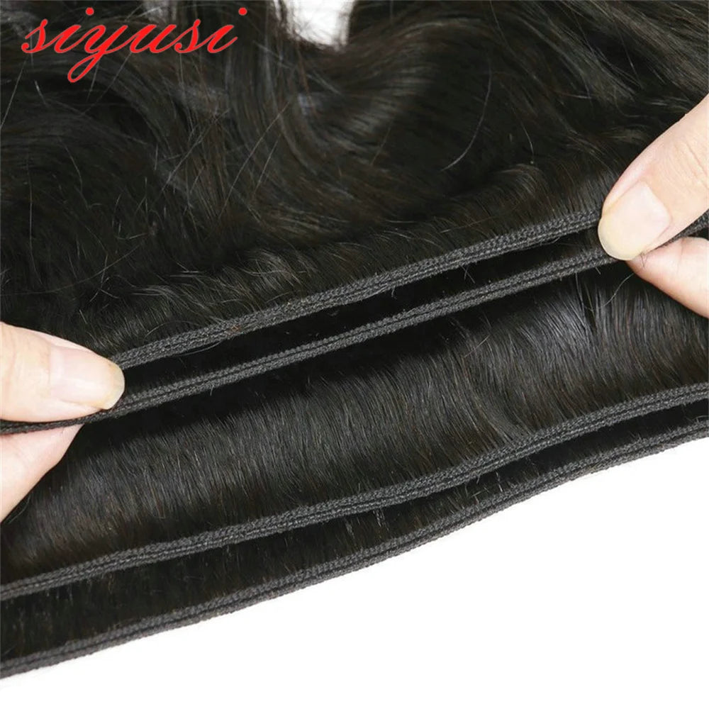 Brazilian Straight Hair Bundles 1/3/4 Pcs 100% Unprocessed Human Hair Straight Bundles Human Hair Extensions For Black Women The Hair Plug