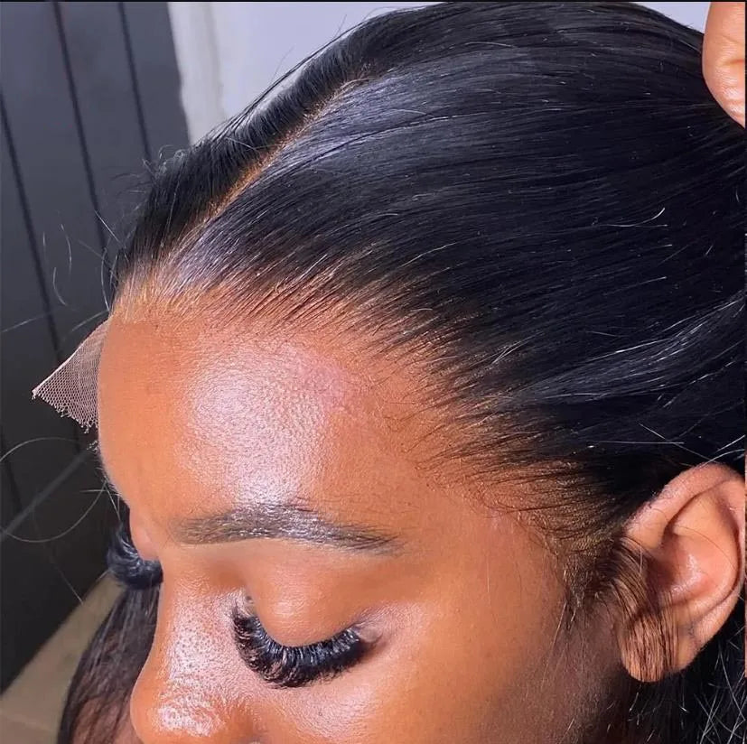 Straight HD Transparent Lace Frontal Wig | 13x4 & 4x4 Lace Closure | Pre-Plucked Human Hair Luxegan