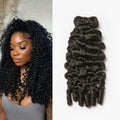 Sleek BURMESE CURLY Human Hair Bundles For Women 30 Inch Natural Black Single Bundles Burmese Curly Bundles Human Hair The Hair Plug