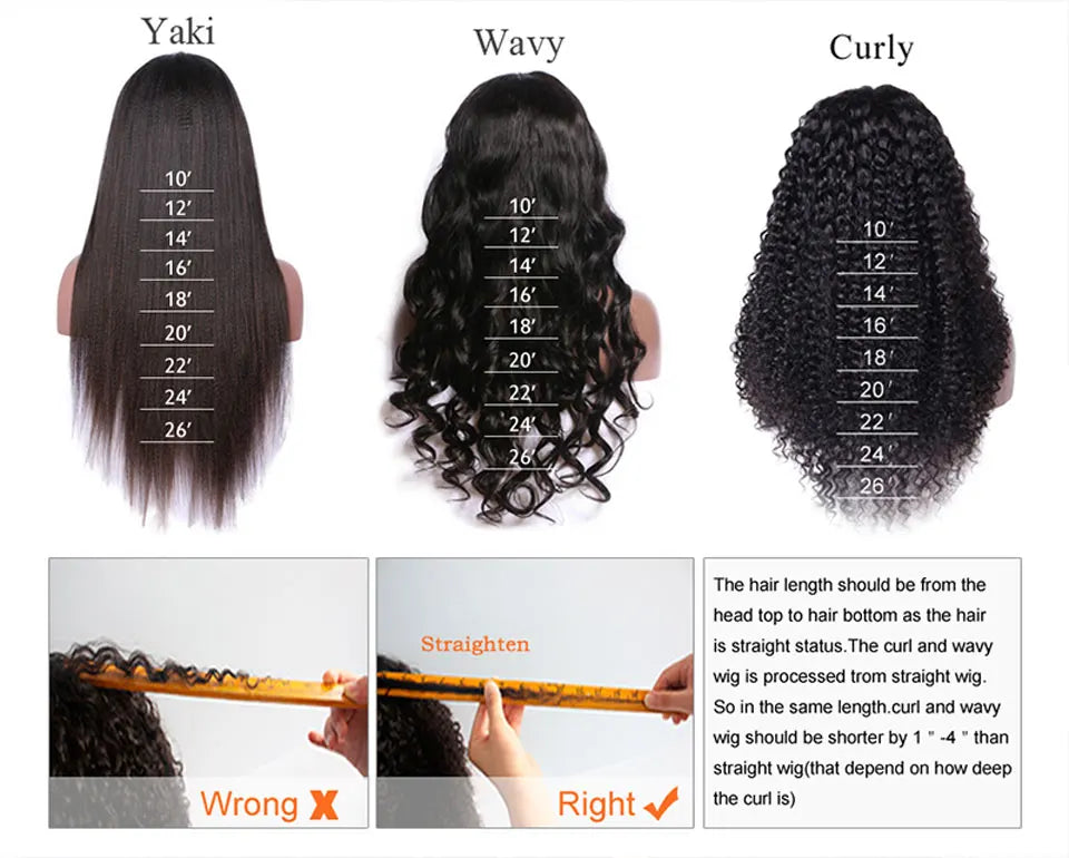 13x6 Lace Frontal Human Hair Wig | Straight Brazilian Remy Hair | Natural Black | 150%/180% Density | Pre-Plucked Luxegan