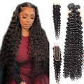 Alipretty 2x6 Deep Wave Bundles 100% Human Hair 2x6 HD Lace Closure Brazilian Hair Weave Bundles With Closure Natural Human Hair Alipretty Hair Store