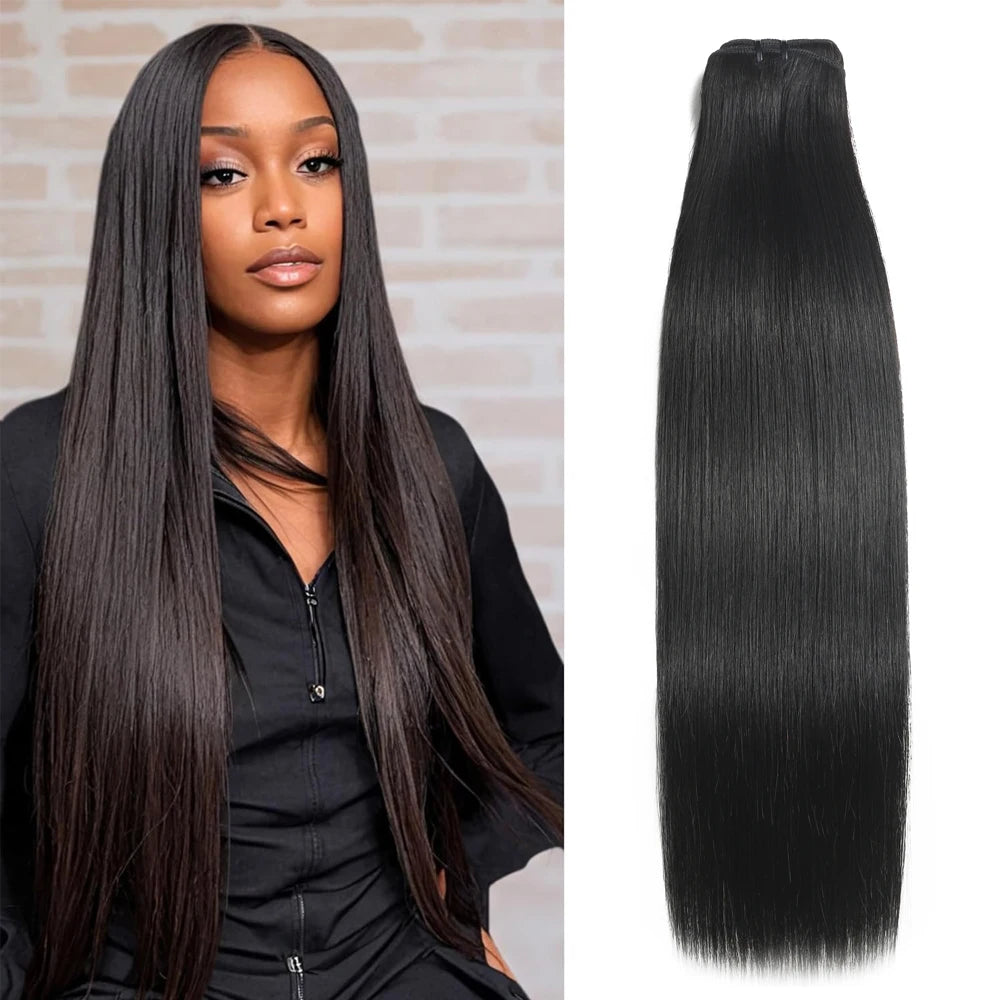 Straight Human Hair Bundles 14A  Remy Raw Virgin Jupade Extensions Bundle, Natural Black 10-30 Inch The Hair Plug