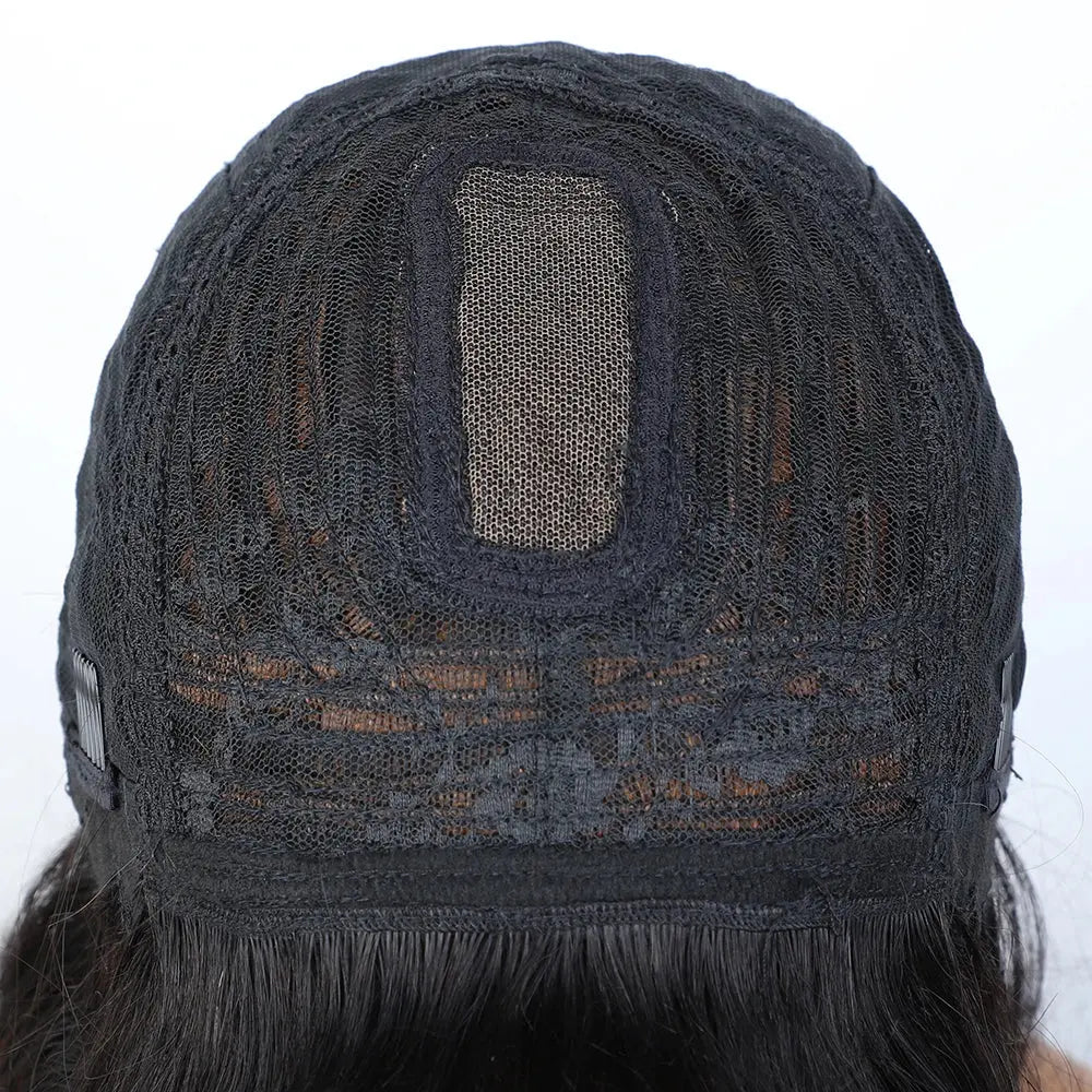 "Put On & Go" Straight Bob Wig | Easy Wear Human Hair with Bangs & Realistic Scalp Luxegan
