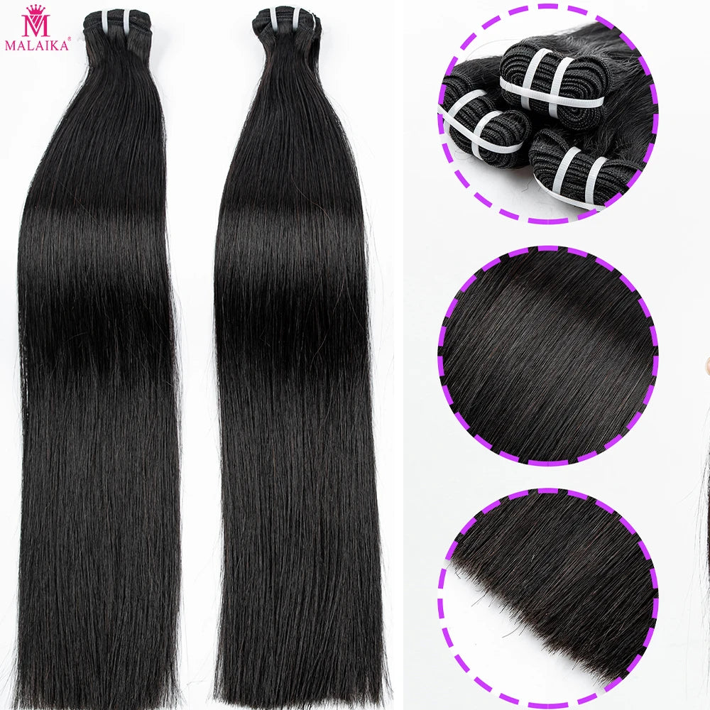 16A Raw Human Hair Bundles Bone Straight Double Drawn Unprocessed Virgin Vietnamese Hair Bundle Extensions Ombre Natural Color The Hair Plug