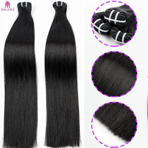 16A Raw Human Hair Bundles Bone Straight Double Drawn Unprocessed Virgin Vietnamese Hair Bundle Extensions Ombre Natural Color The Hair Plug