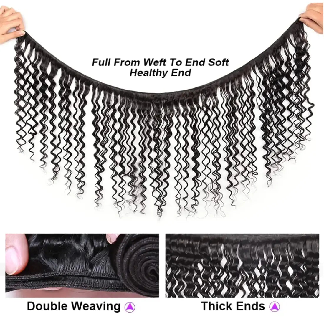 Alipretty 2x6 Deep Wave Bundles 100% Human Hair 2x6 HD Lace Closure Brazilian Hair Weave Bundles With Closure Natural Human Hair Alipretty Hair Store