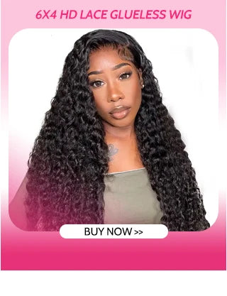 ISEE Hair 9X6  Burmese Curly Glueless Wigs Natural Black Pre Bleached Human Hair  Wig M-Cap Wear Can Go Wig Pre Cut Lace The Hair Plug
