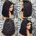 250% Density 3C 4A Burmese Curly HD Lace Frontal Wig | Transparent Lace Human Hair Luxegan