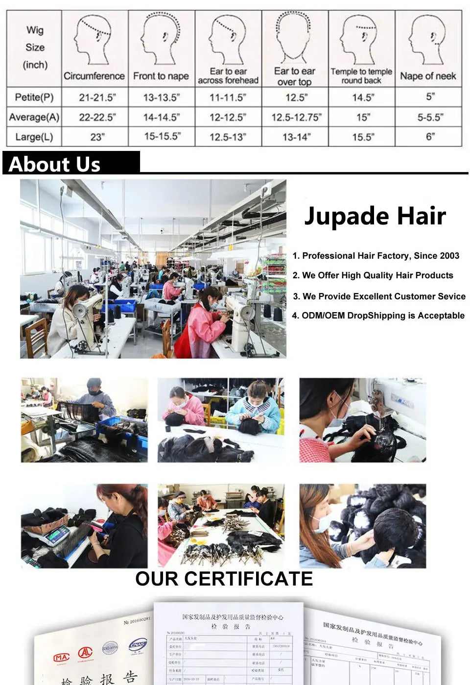 Straight Human Hair Bundles 14A  Remy Raw Virgin Jupade Extensions Bundle, Natural Black 10-30 Inch The Hair Plug