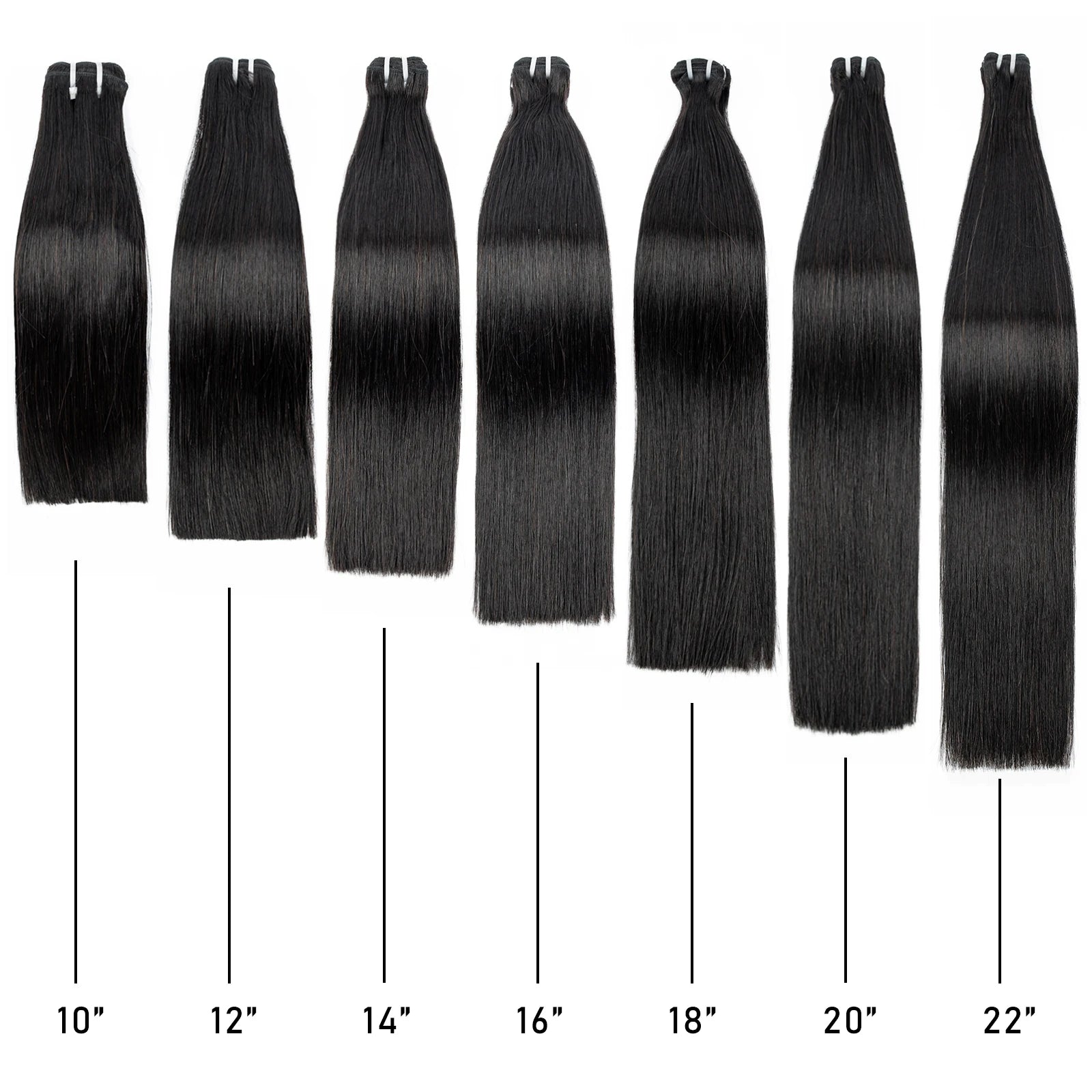 16A Raw Human Hair Bundles Bone Straight Double Drawn Unprocessed Virgin Vietnamese Hair Bundle Extensions Ombre Natural Color The Hair Plug