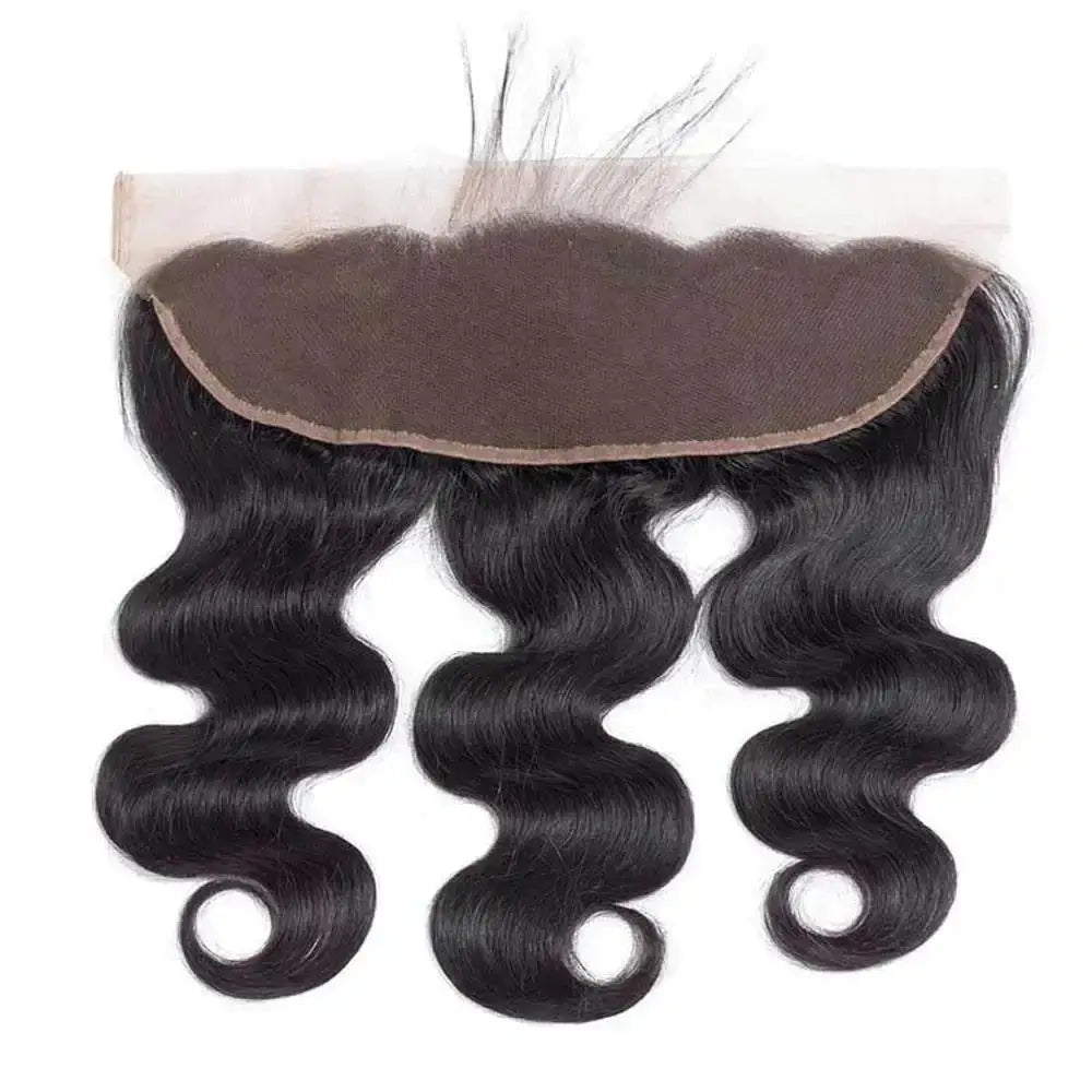 13x4 Transparent Lace Frontal | Pre-Plucked Straight & Body Wave Human Hair | Bleached Knots Luxegan