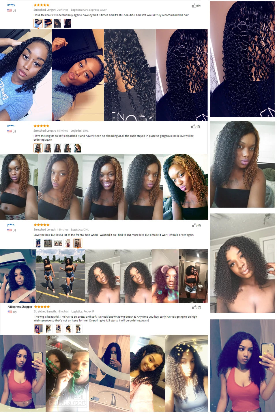 Curly Human Hair 3 Bundles 12 14 16 inch 100% Unprocessed Brazilian Curly Hair Bundles Soft Remy Hair The Hair Plug