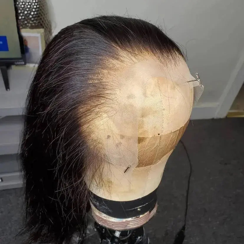 13x4 Transparent Lace Frontal | Pre-Plucked Straight & Body Wave Human Hair | Bleached Knots Luxegan