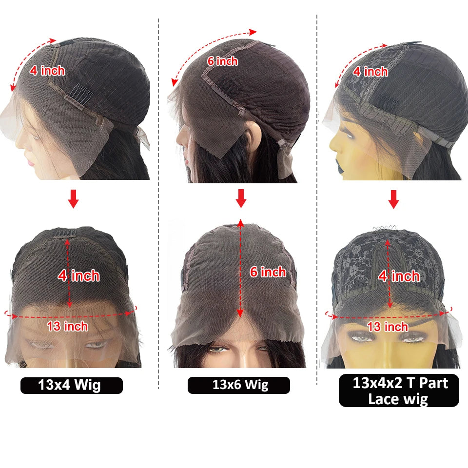 #4/613 Blonde Short Bob Human Hair Wigs For Women 13x6 Lace Wig Human Hair 13x4 Transparent Lace Wig Ombre Honey Blonde Wig 200% The Hair Plug