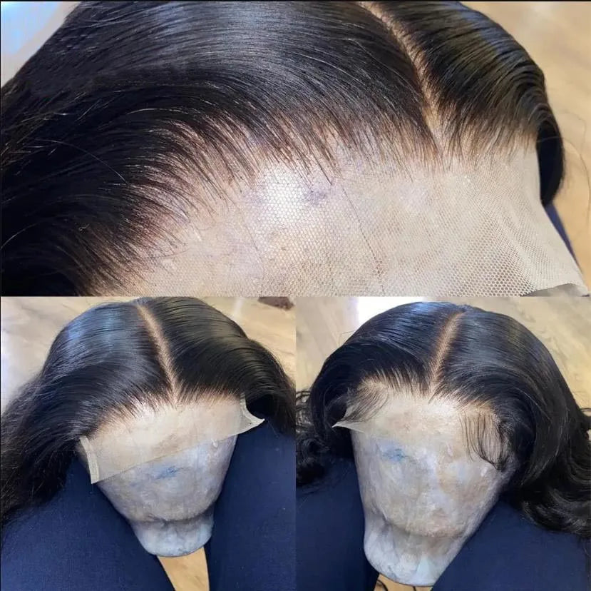 Straight HD Transparent Lace Frontal Wig | 13x4 & 4x4 Lace Closure | Pre-Plucked Human Hair Luxegan