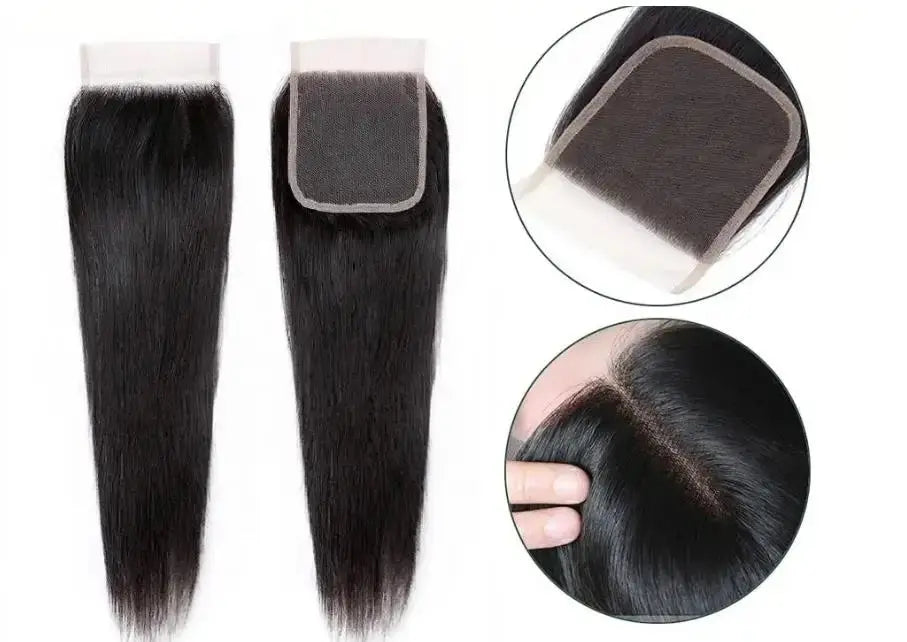 13x4 Transparent Lace Frontal | Pre-Plucked Straight & Body Wave Human Hair | Bleached Knots Luxegan
