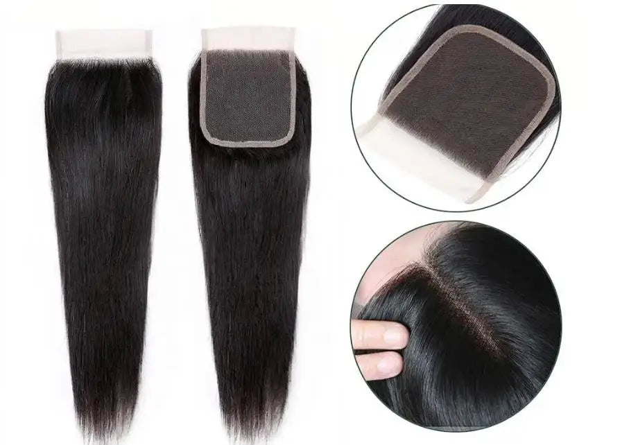 Straight HD Transparent Lace Frontal Wig | 13x4 & 4x4 Lace Closure | Pre-Plucked Human Hair Luxegan