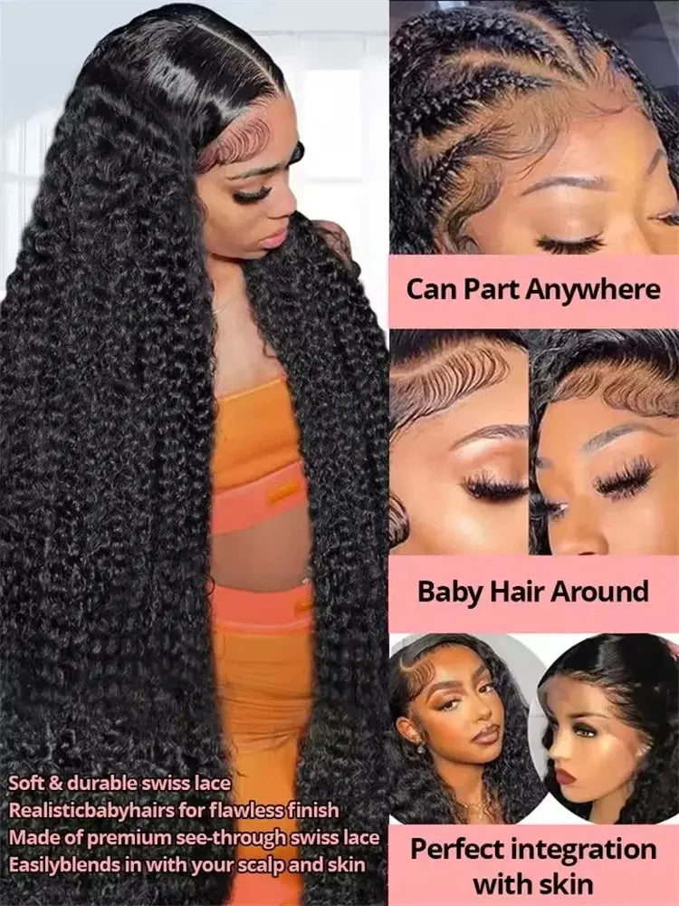 30 40 Inch Water Wave Glueless Wigs Human Hair Curly 13x6 13x4 HD Frontal Wigs 300% Deep Wave Wigs Wear Go 7x5 HD Lace Wig Sale StellarWig Store
