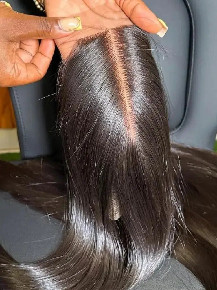 Straight HD Transparent Lace Frontal Wig | 13x4 & 4x4 Lace Closure | Pre-Plucked Human Hair Luxegan