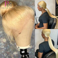 200 Density 360 Lace Front Wig Human Hair Brazilian Straight 613 Honey Blonde Wig Human Hair 13x6 13x4 Lace Frontal Wigs 38 Inch PRETTY MAMA Official Store