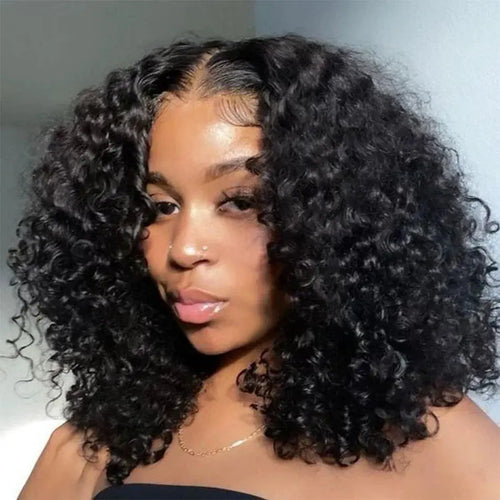 12A Deep Wave Bob Wig | Glueless | Ready to Go | Lace Frontal & Closure Options | Brazilian Remy Human Hair Luxegan