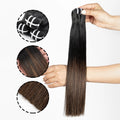 16A Raw Human Hair Bundles Bone Straight Double Drawn Unprocessed Virgin Vietnamese Hair Bundle Extensions Ombre Natural Color The Hair Plug