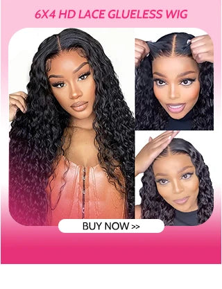 ISEE Hair 9X6  Burmese Curly Glueless Wigs Natural Black Pre Bleached Human Hair  Wig M-Cap Wear Can Go Wig Pre Cut Lace The Hair Plug