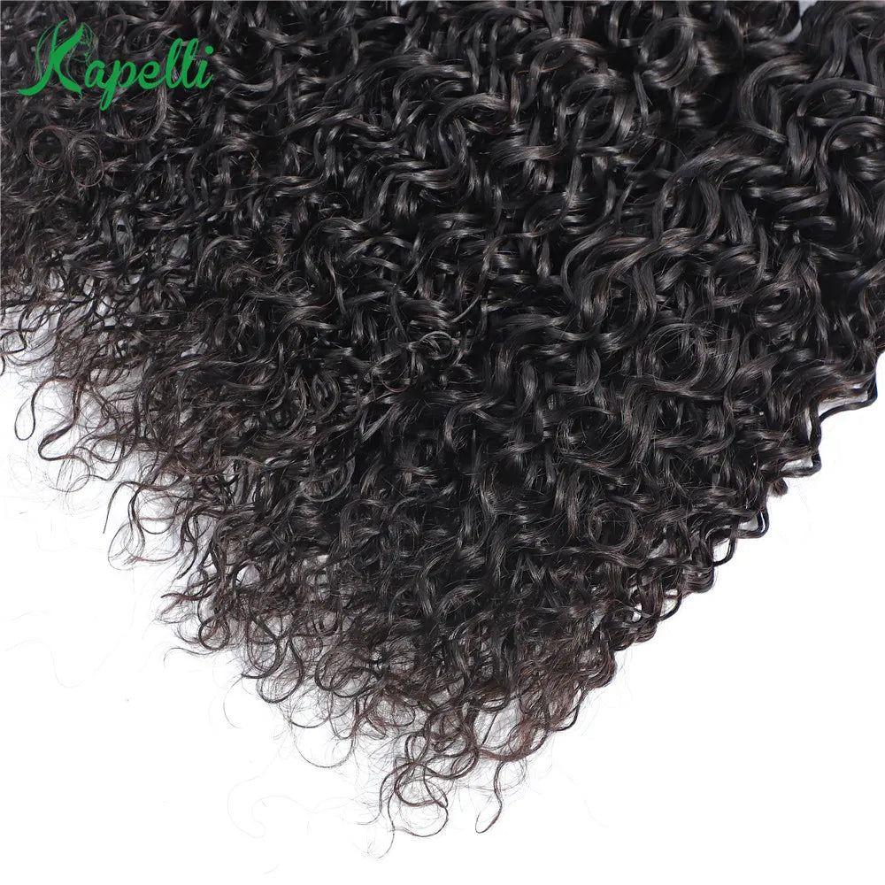 Curly Human Hair 3 Bundles 12 14 16 inch 100% Unprocessed Brazilian Curly Hair Bundles Soft Remy Hair The Hair Plug