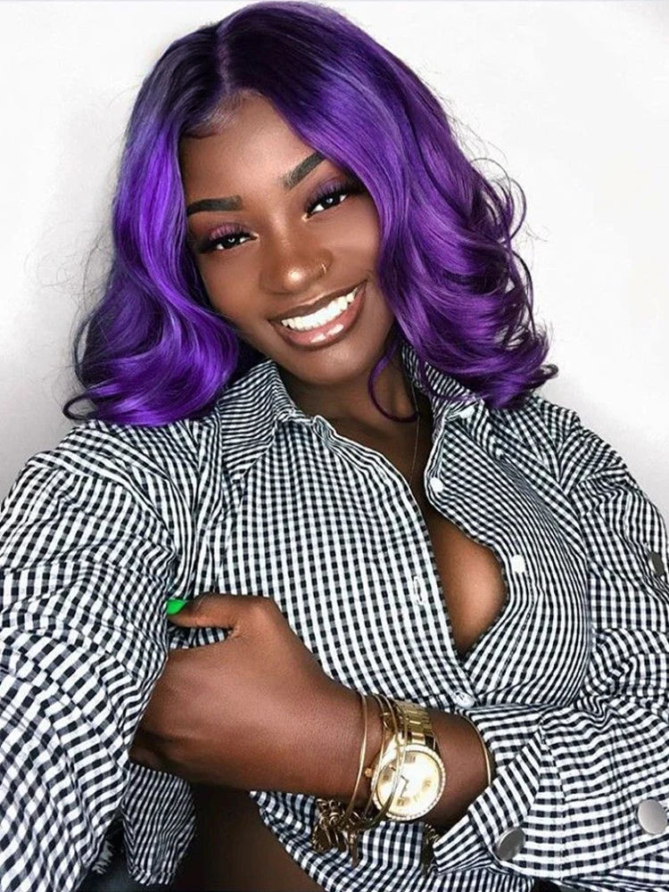 Honey Blonde Wavy Lace Front Wig with Shadow Roots | HD Lace Human Hair Wig | Multi-Parting Luxegan