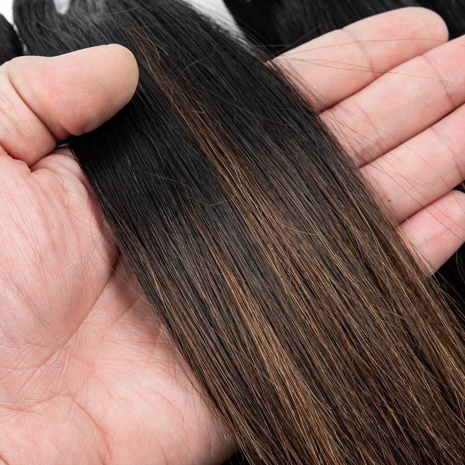 16A Raw Human Hair Bundles Bone Straight Double Drawn Unprocessed Virgin Vietnamese Hair Bundle Extensions Ombre Natural Color The Hair Plug