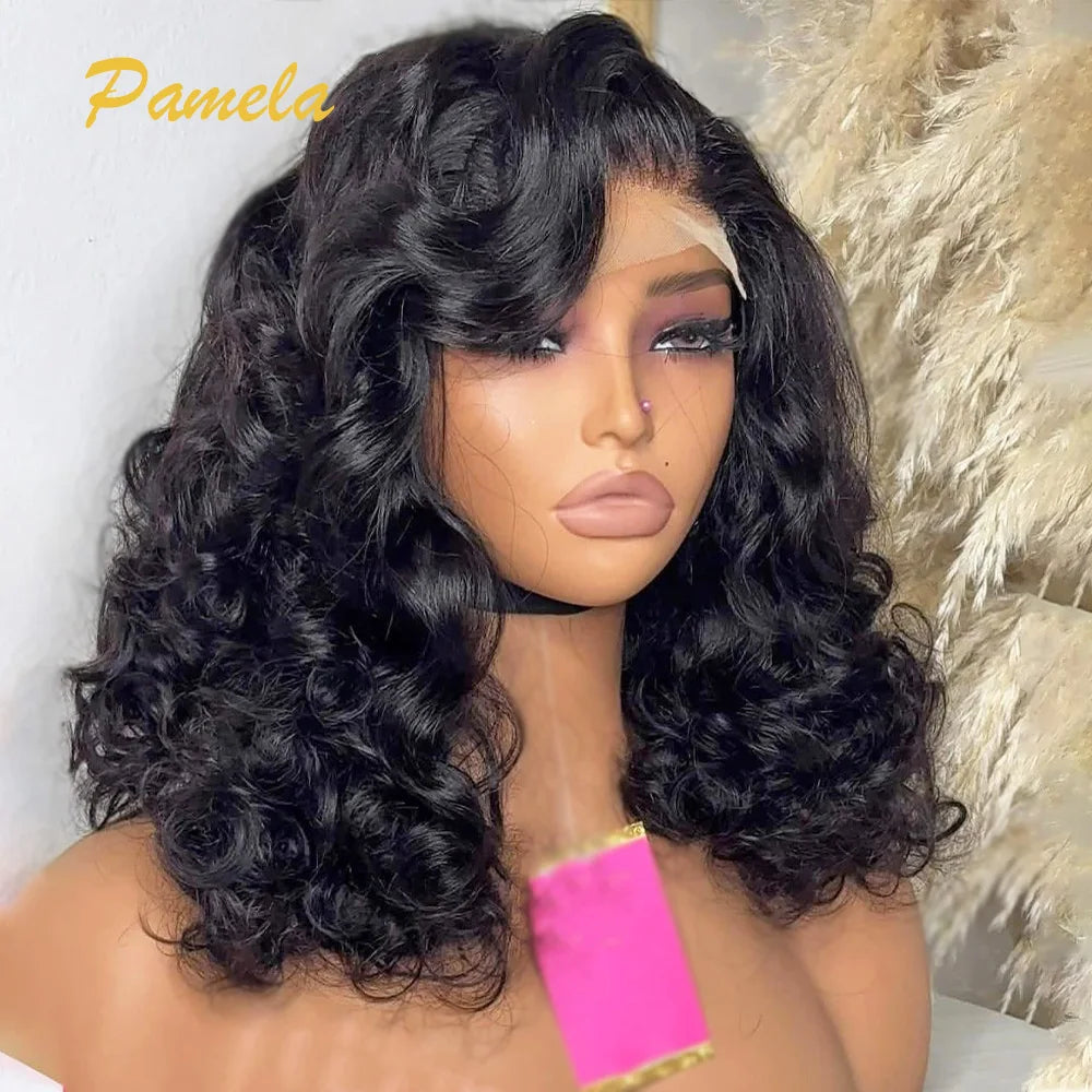 Blonde Wig Ombre Brown Colored Human Hair Wig 250 Density Loose Deep Wave Lace Frontal Glueless Wigs Human Hair Ready To Wear The Hair Plug