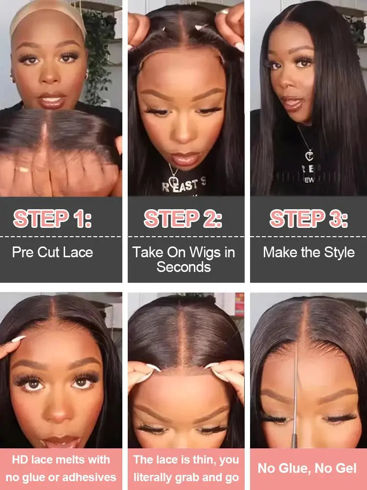 30 40 Inch 13x6 13x4 Bone Straight Hd Transparent Lace Front Human Hair Wigs 4x4 5x5 Glueless Wigs Human Hair Ready To Wear 360 Quolive Hair Store