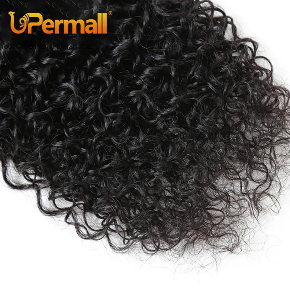 Upermall Soft Jerry Curly Weave Human Hair 1/3/4 Bundles Deals On Sale 30Inch 100% Brazilian Remy Kinky Curly Hair Natural Color Upermall Hair Store