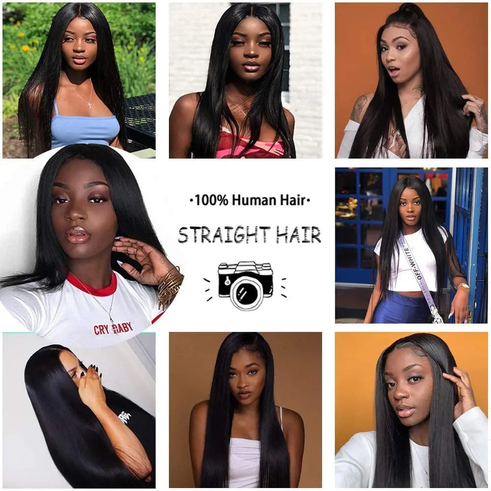 Brazilian Straight Hair Bundles 1/3/4 Pcs 100% Unprocessed Human Hair Straight Bundles Human Hair Extensions For Black Women The Hair Plug