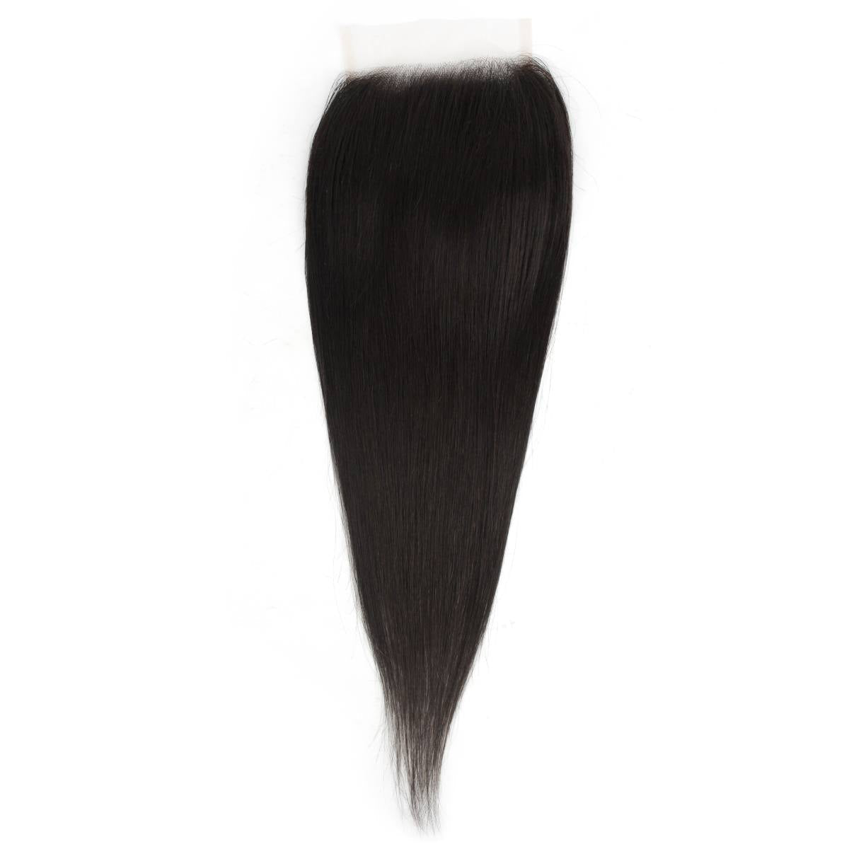 Straight 5x5 Transparent Lace Human Hair Closure Private Label